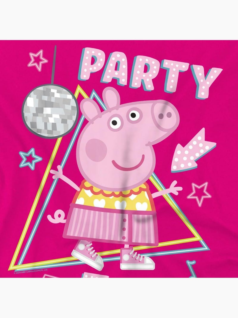 Peppa Pig - T-shirt PARTY TIME Rose fushia - Kiabi