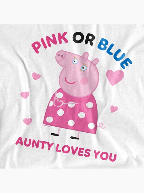 Peppa Pig - T-shirt PINK OR BLUE AUNTY PIG LOVES YOU (Tata Pig) - Kiabi Peppa Pig - T-shirt PINK OR BLUE AUNTY PIG LOVES YOU (Tata Pig) - Kiabi