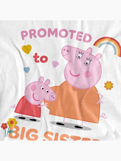 Peppa Pig - T-shirt PROMOTED TO BIG SISTER - Kiabi