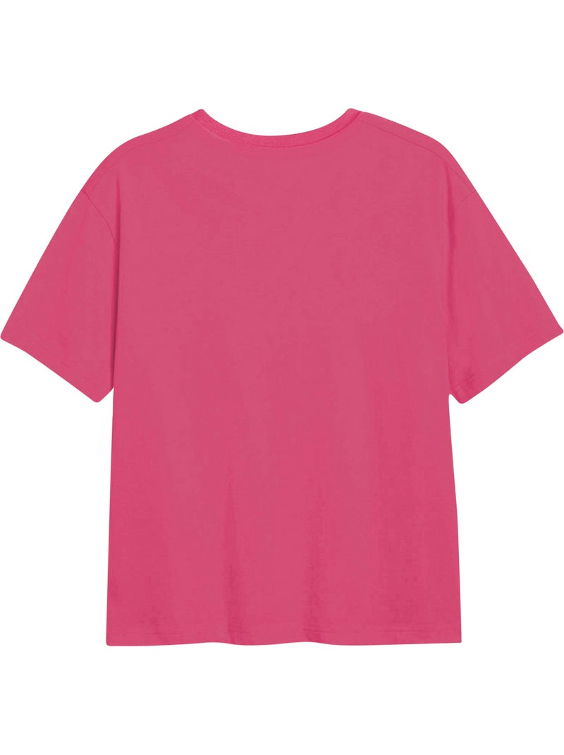 Peppa Pig - T-shirt RAINY DAY (George Pig, Suzy Sheep) Rose fushia - Kiabi