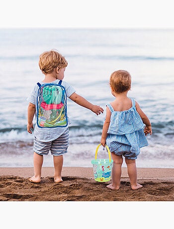Peppa pig ensemble de plage avec seau, accessoires et sac à dos de transport