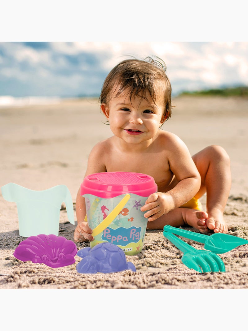 Peppa pig ensemble de plage avec seau, accessoires et sac à dos de transport N/A - Kiabi