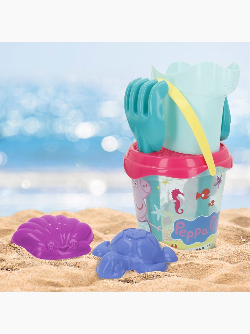Peppa pig ensemble de plage avec seau, accessoires et sac à dos de transport N/A - Kiabi