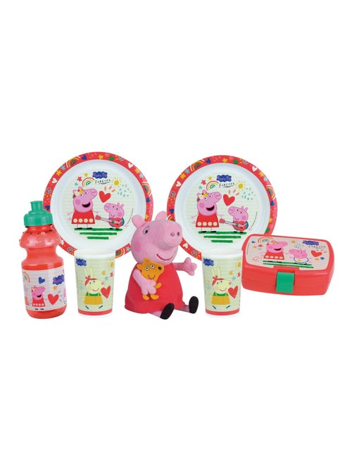 Peppa Pig Lot Vaisselle En Plastique Réutilisable - Kiabi