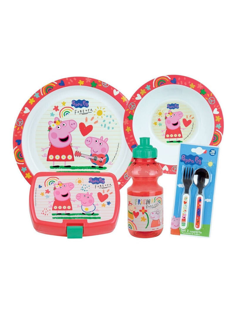 Peppa pig lot vaisselle pour enfant Multicolore - Kiabi