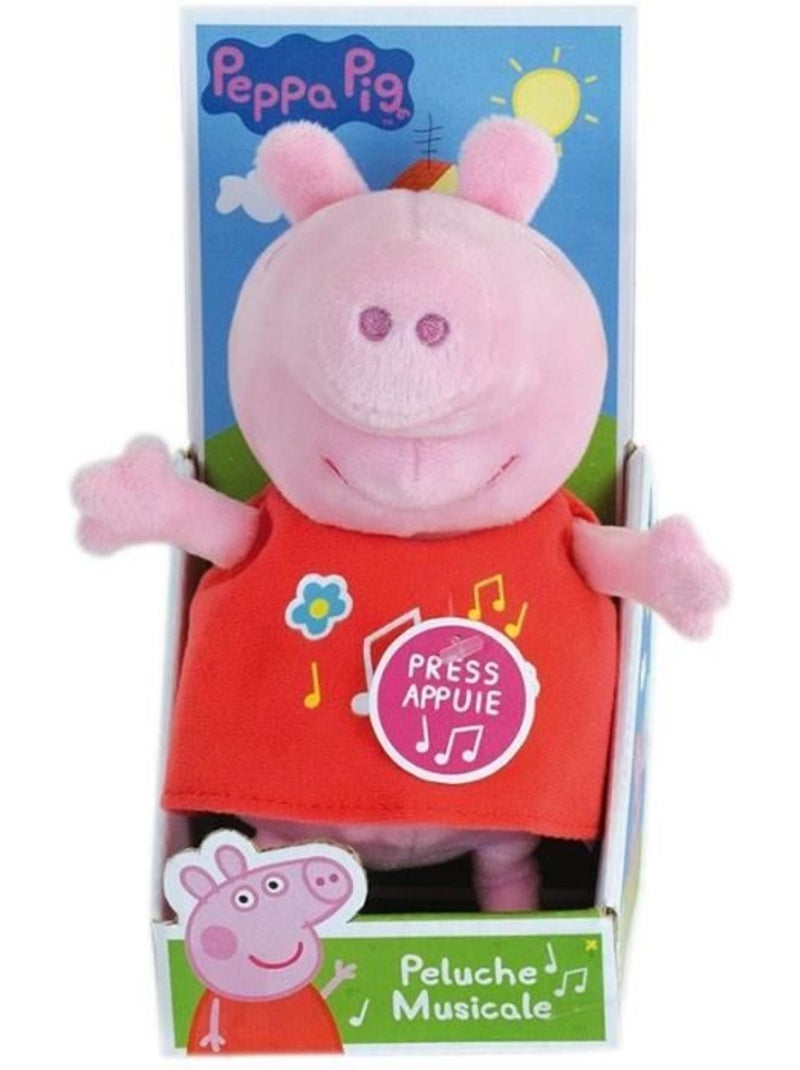PEPPA PIG Peluche musicale ± 20 cm Rose - Kiabi