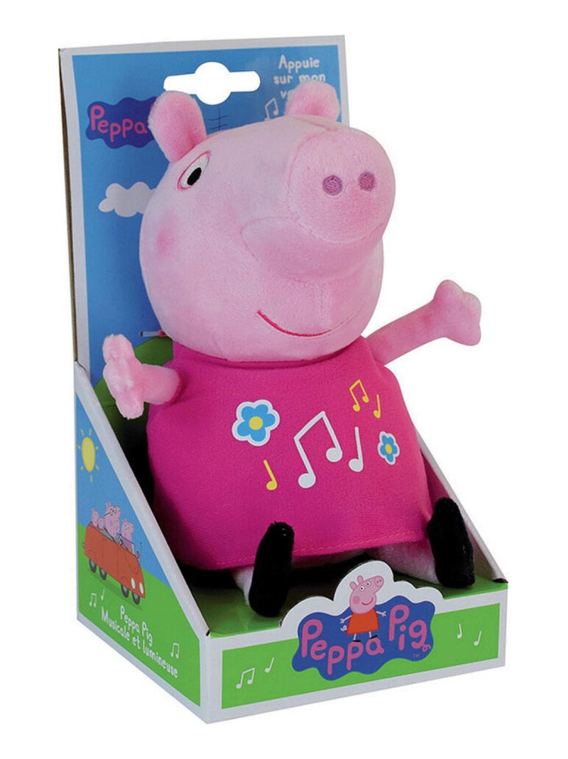 Peppa Pig PELUCHE MUSICALE ET LUMINEUSE H25 cm Multicolore - Kiabi