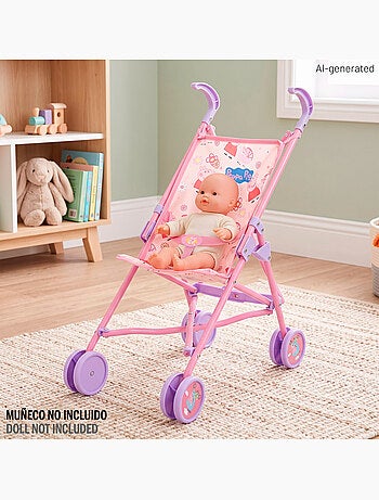 Peppa pig poussette pour poupée + 24 mois