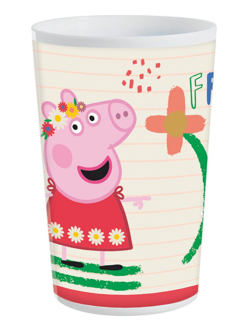 Peppa Pig Rouge Ensemble Repas (Assiette, Bol, Verre) Rose - Kiabi