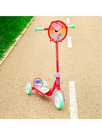Peppa pig scooter 3 roues 58x36x65-70 cm max. 20 kg + 2 ans