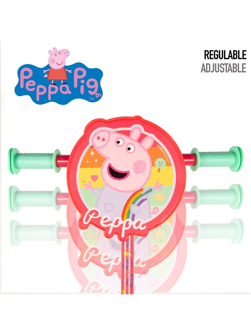 Peppa pig scooter 3 roues 58x36x65-70 cm max. 20 kg + 2 ans N/A - Kiabi