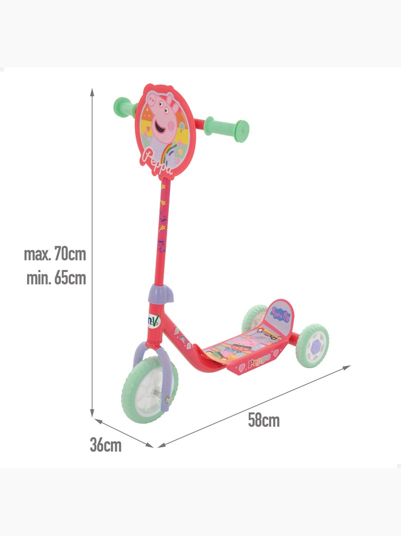Peppa pig scooter 3 roues 58x36x65-70 cm max. 20 kg + 2 ans N/A - Kiabi
