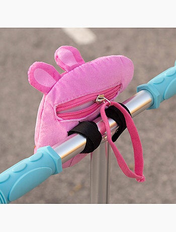 Peppa pig scooter pour enfants à 3 roues avec pochette
