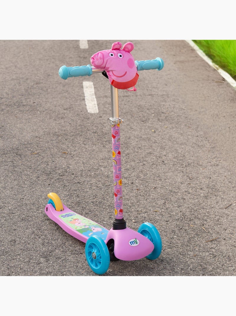 Peppa pig scooter pour enfants à 3 roues avec pochette N/A - Kiabi