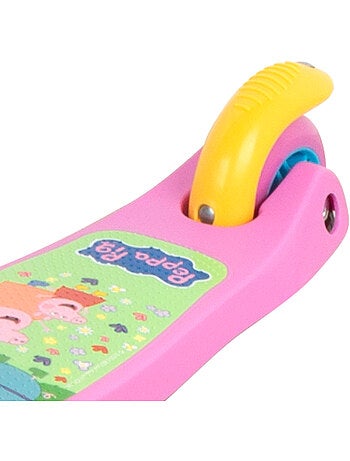 Peppa pig trottinette 55x23x68 cm 3 roues max. 20 kg avec lumières et freins