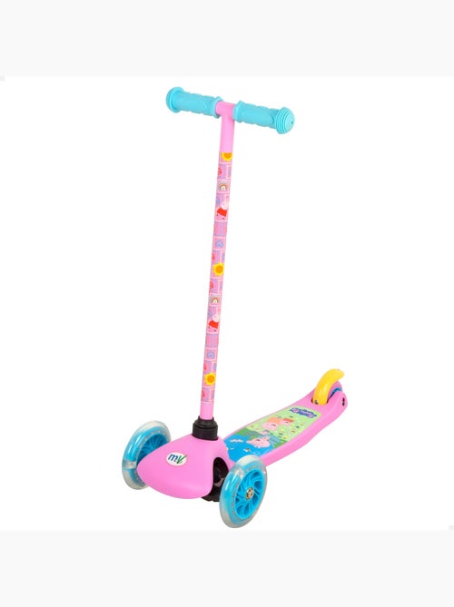 Peppa pig trottinette 55x23x68 cm 3 roues max. 20 kg avec lumières et freins - Kiabi