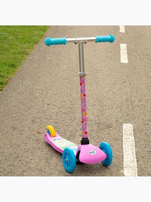 Peppa pig trottinette 55x23x68 cm 3 roues max. 20 kg avec lumières et freins - Kiabi