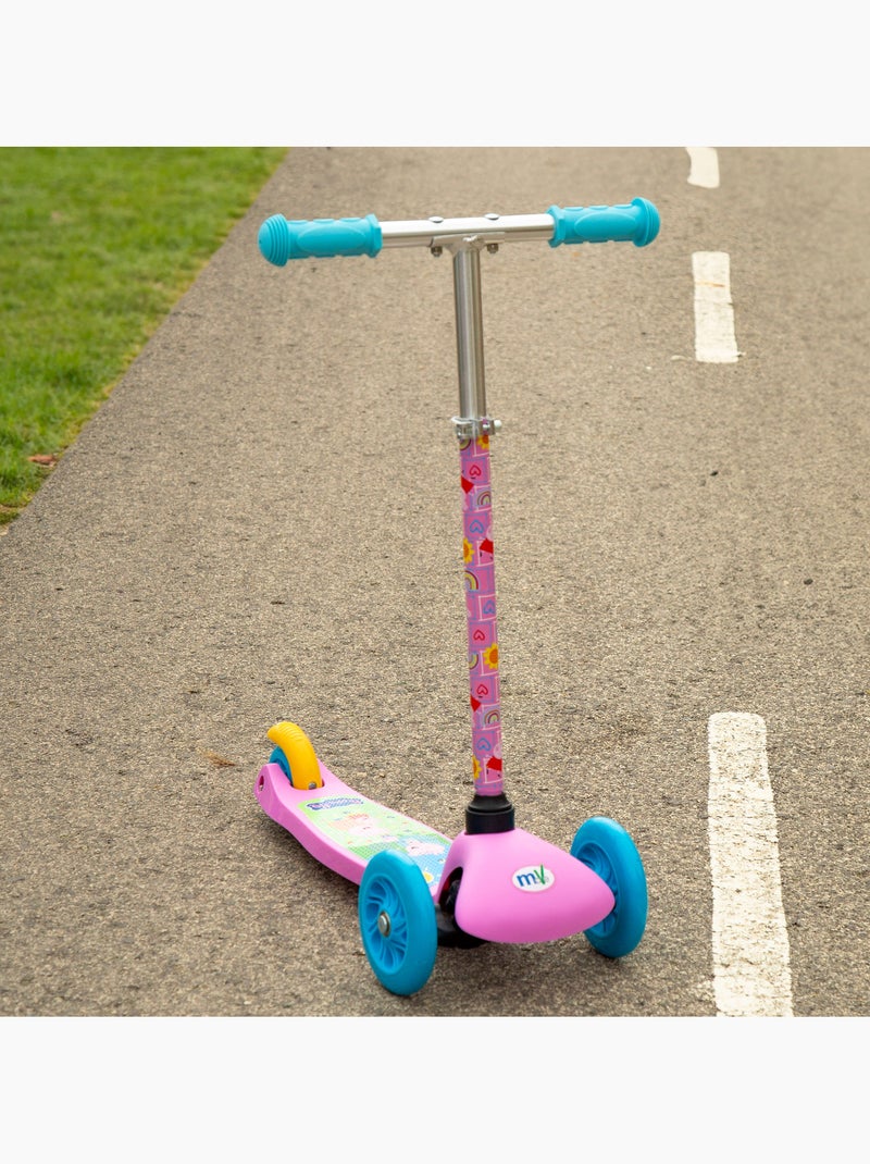 Peppa pig trottinette 55x23x68 cm 3 roues max. 20 kg avec lumières et freins N/A - Kiabi