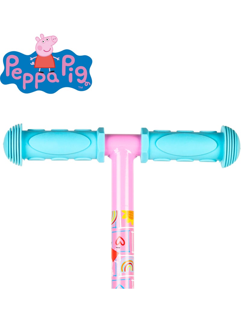 Peppa pig trottinette 55x23x68 cm 3 roues max. 20 kg avec lumières et freins N/A - Kiabi