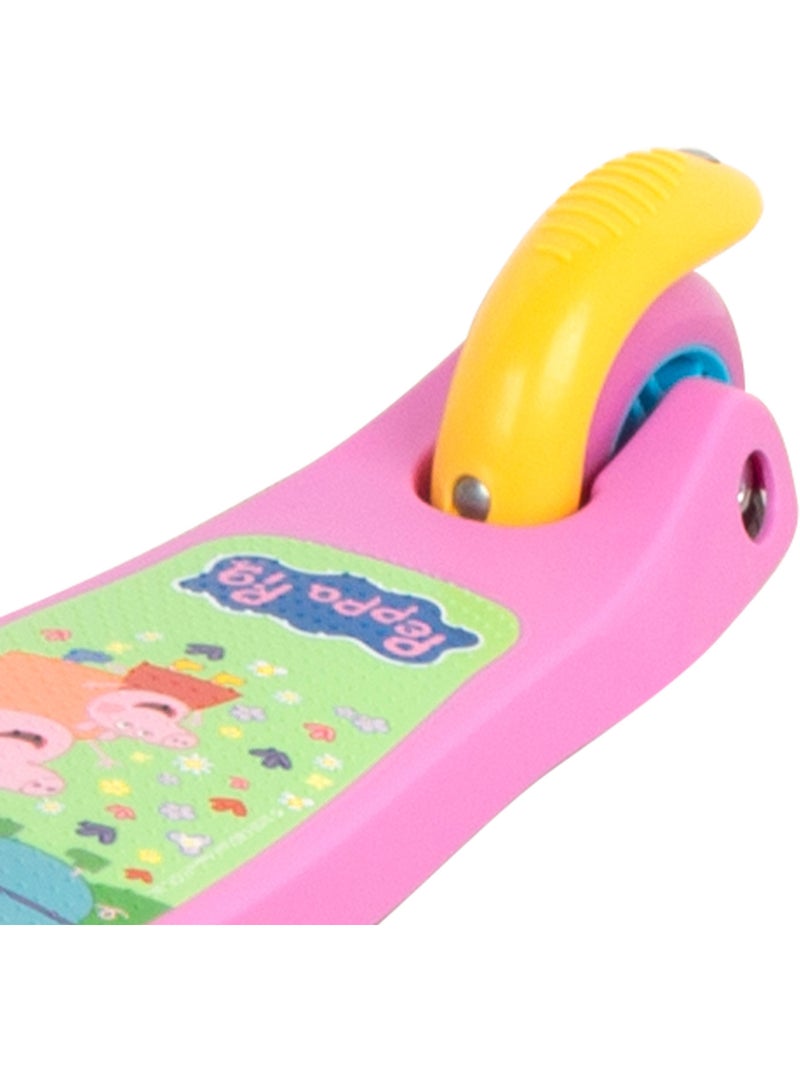 Peppa pig trottinette 55x23x68 cm 3 roues max. 20 kg avec lumières et freins N/A - Kiabi
