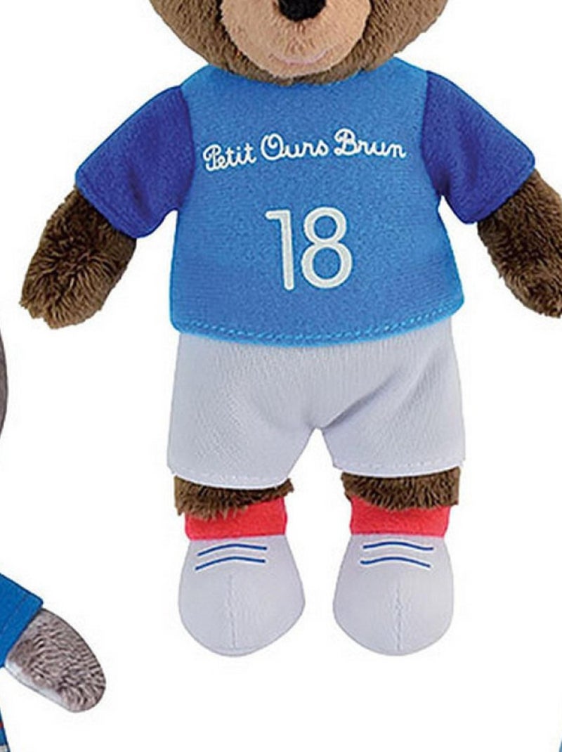 Peppa-T'choupi-Petit Ours Brun Lot De 3 Peluches Foot 18cm Multicolore - Kiabi