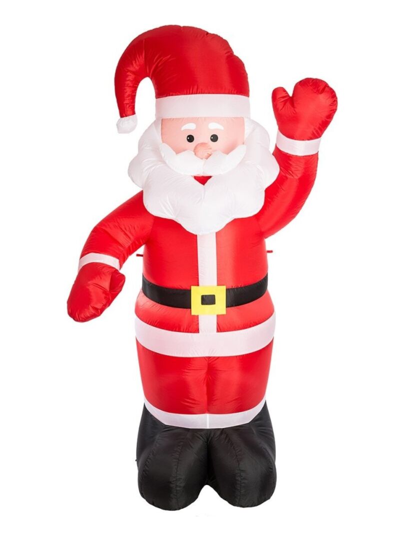Père Noël gonflable 180 cm Rouge - Kiabi