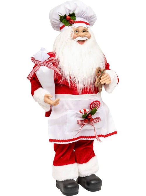 Pere noel papatissier 60cm - Kiabi