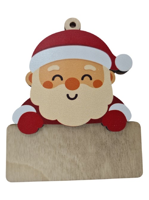 Père Noël personnalisable en bois - Kiabi
