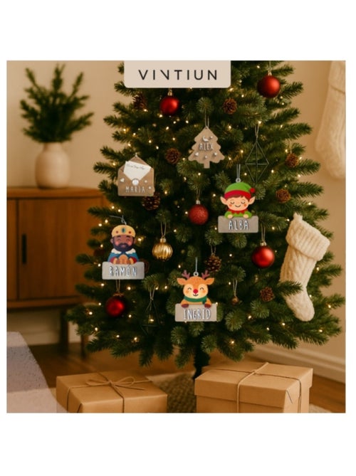 Père Noël personnalisable en bois - Kiabi