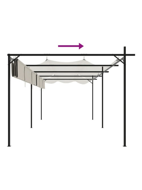 Pergola avec toit rétractable - Kiabi