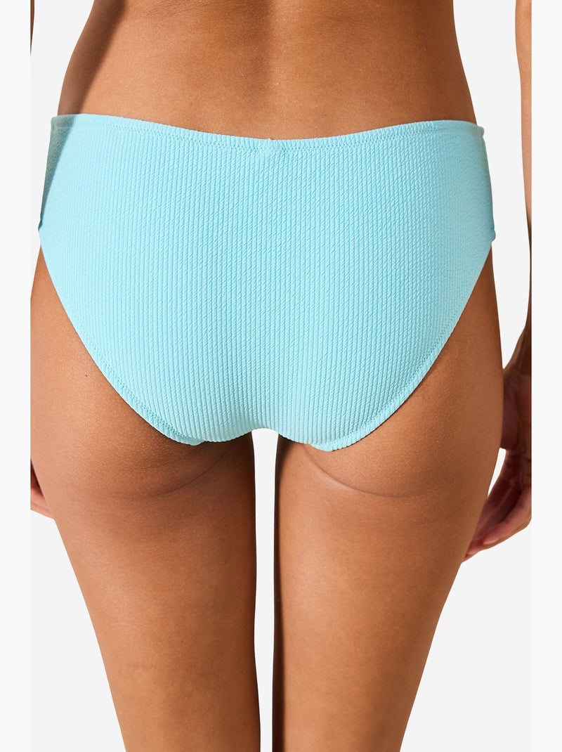 Perla bas de bikini texturé penti Bleu ciel - Kiabi