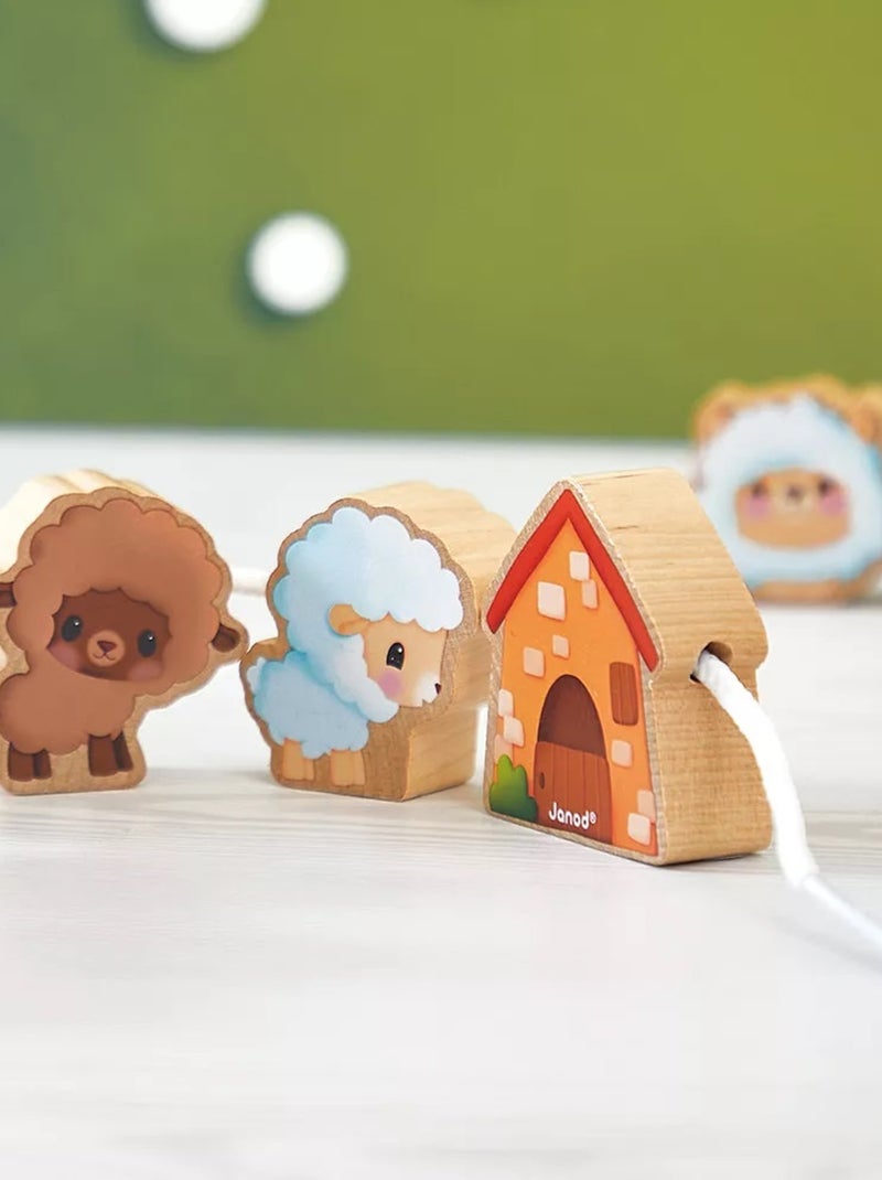 Perles à enfiler Moutons Beige - Kiabi