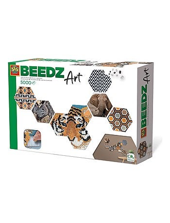 Perles à repasser : Beedz Art - Hex tiles safari - Kiabi