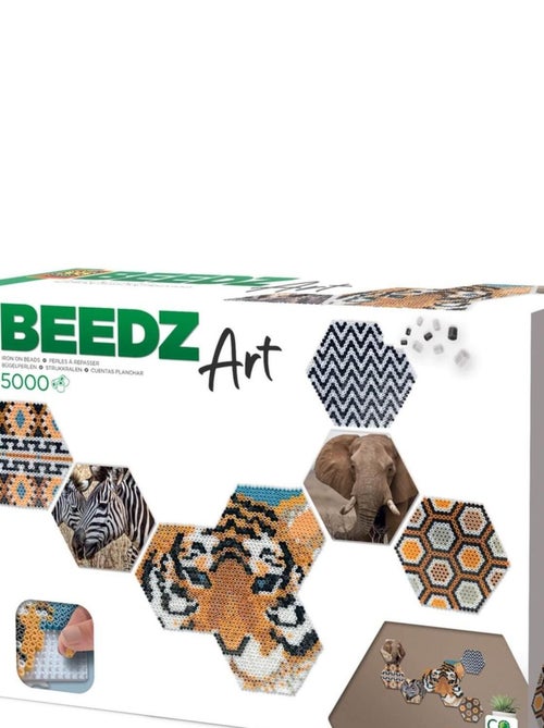Perles à repasser : Beedz Art - Hex tiles safari - Kiabi