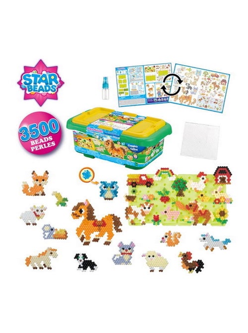 Perles Aquabeads : La box une journée à la ferme - Kiabi