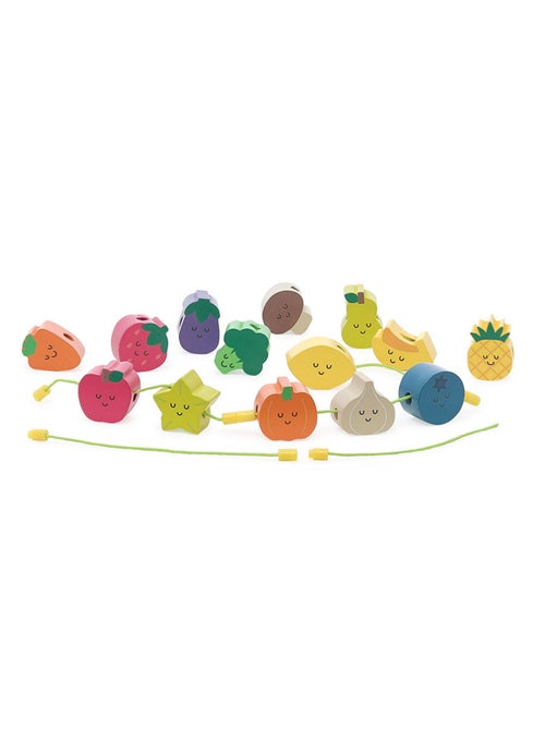 Perles en bois Tutti frutti - Kiabi