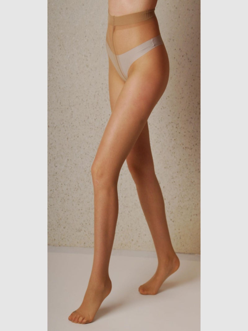 Permaneo 20den Collants  Pas De Fil Beige - Kiabi