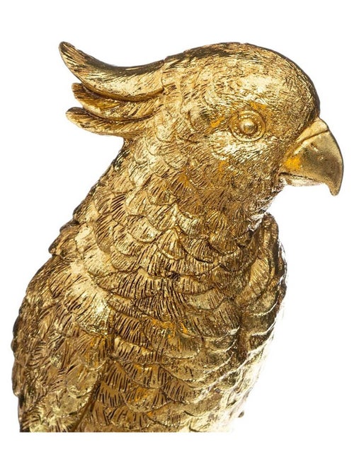 Perroquet en résine or H33 - Kiabi