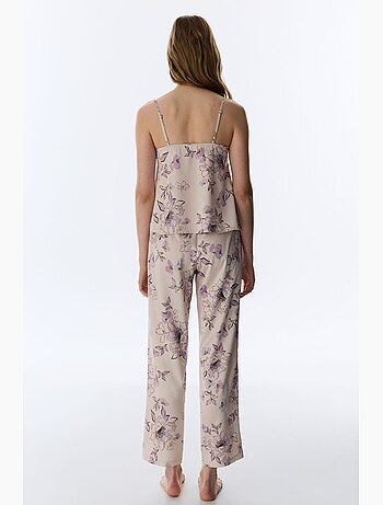 Petal pantalon de pyjama en satin penti