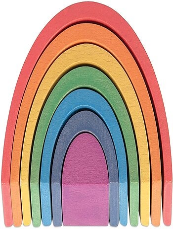 Petit arc-en-ciel en bois