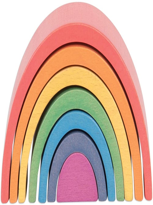 Petit arc-en-ciel en bois - Kiabi