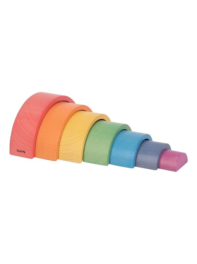 Petit arc-en-ciel en bois Bleu - Kiabi