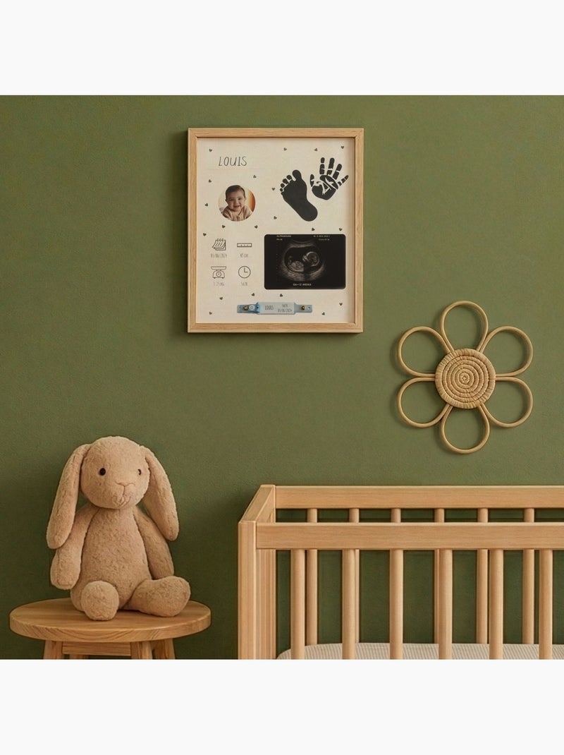 Petit Artichaut - Cadre maternité à empreintes Beige - Kiabi