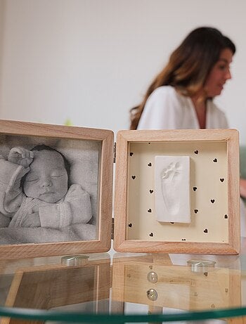 Petit Artichaut - Cadre photo empreintes Double Jolis Cœurs