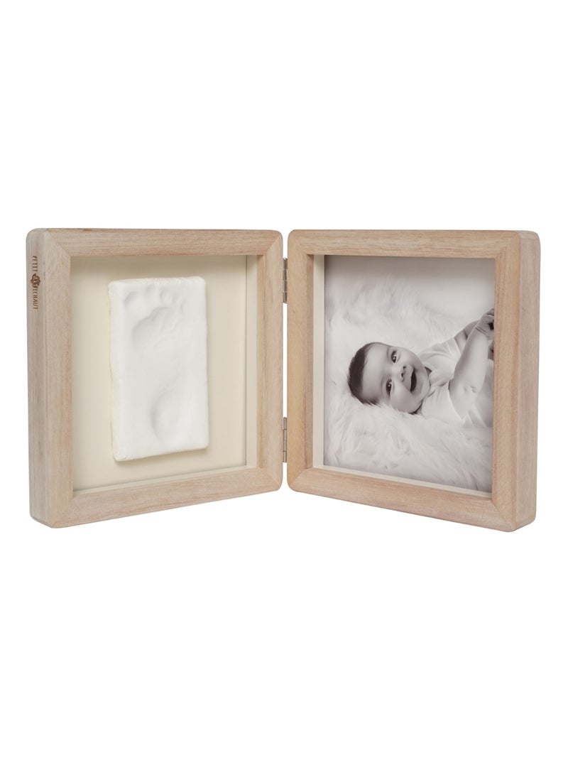 Petit Artichaut - Cadre photo empreintes Double Jolis Cœurs Beige - Kiabi