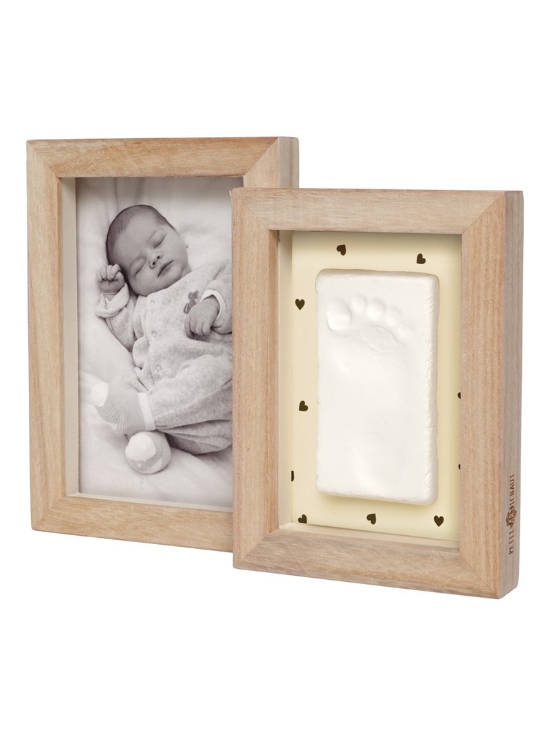 Petit Artichaut - Cadre photo empreintes Duo Jolis Cœurs Beige - Kiabi