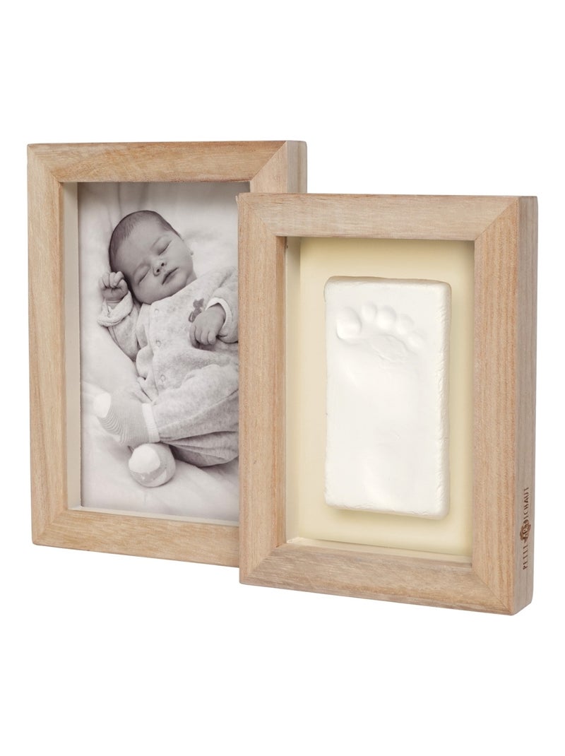 Petit Artichaut - Cadre photo empreintes Duo Jolis Cœurs Beige - Kiabi