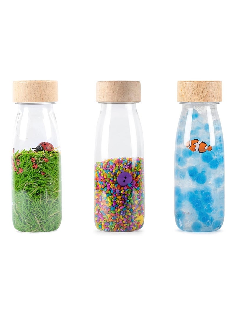 Zukro Lot De 3 Bouteilles D'eau En Verre Avec Couvercles, 532