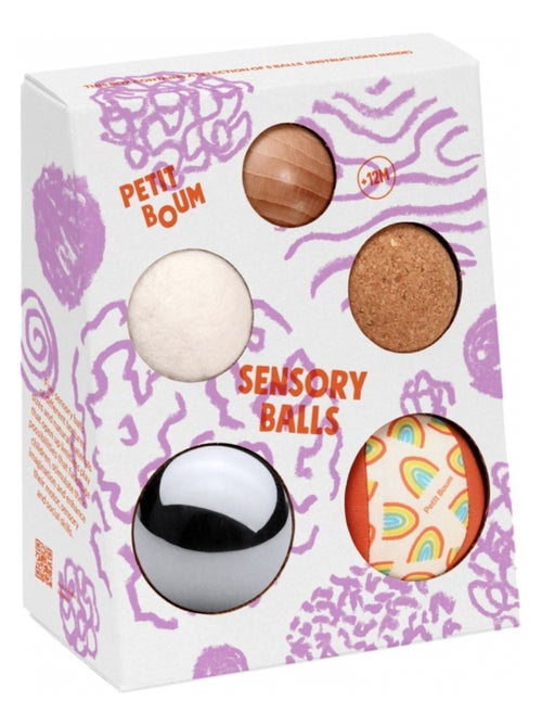 Petit Boum - Lot de 5 balles sensorielles - Kiabi Petit Boum - Lot de 5 balles sensorielles - Kiabi