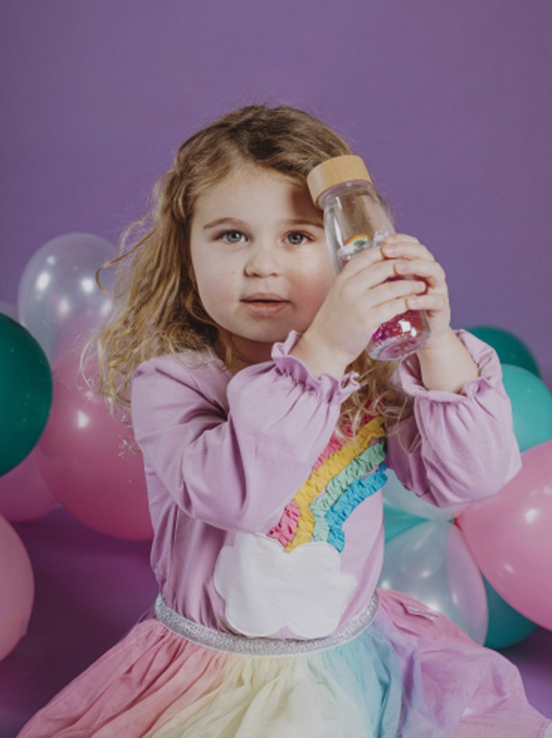 Petit Boum | Bouteille sensorielle Move Arc en ciel Violet - Kiabi